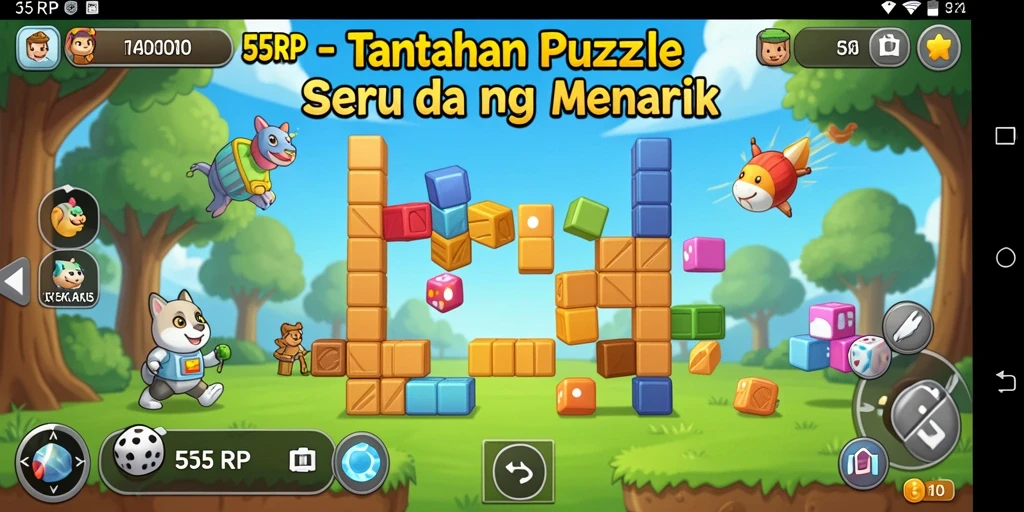Tampilan gameplay 55RP yang penuh tantangan puzzle.