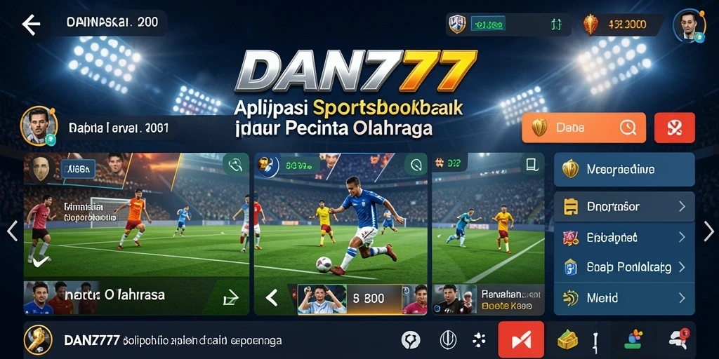 Tampilan gameplay Sportsbook yang menarik di aplikasi DAN777.