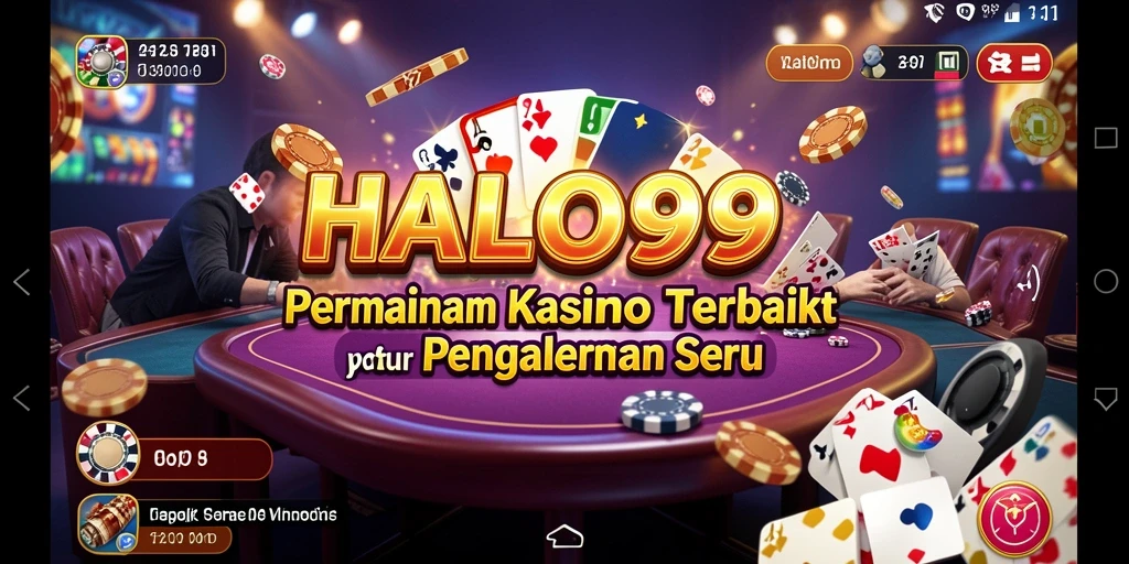 Tampilan utama gameplay HALO99 dengan berbagai pilihan permainan Kasino.