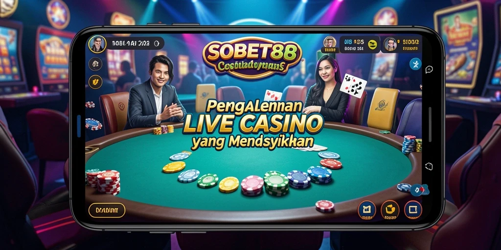 Tampilan menarik dari gameplay Live Casino SOBET88.