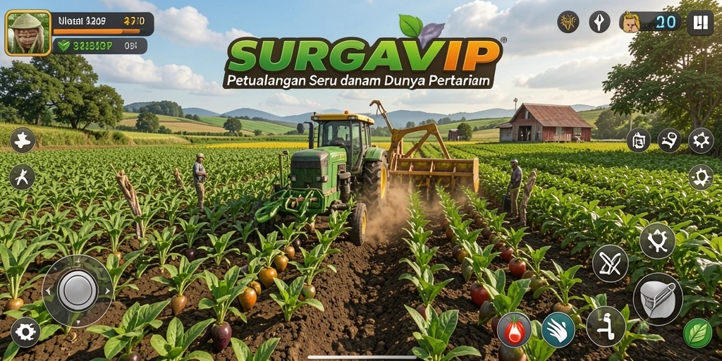 Tampilan menarik dari gameplay SURGAVIP yang penuh warna dan detail.